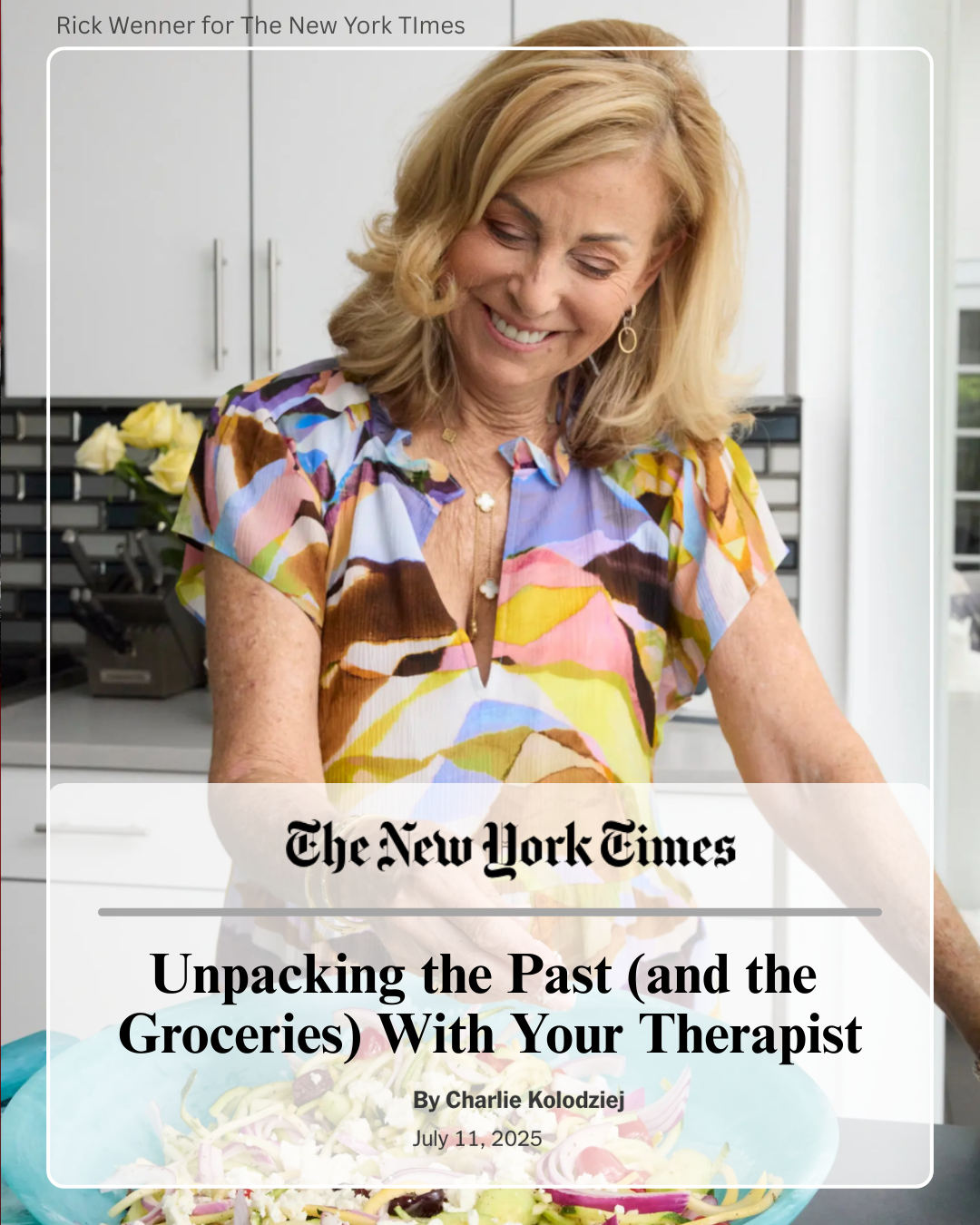 Unpacking the Past (and the Groceries) With Your Therapist - The New York Times